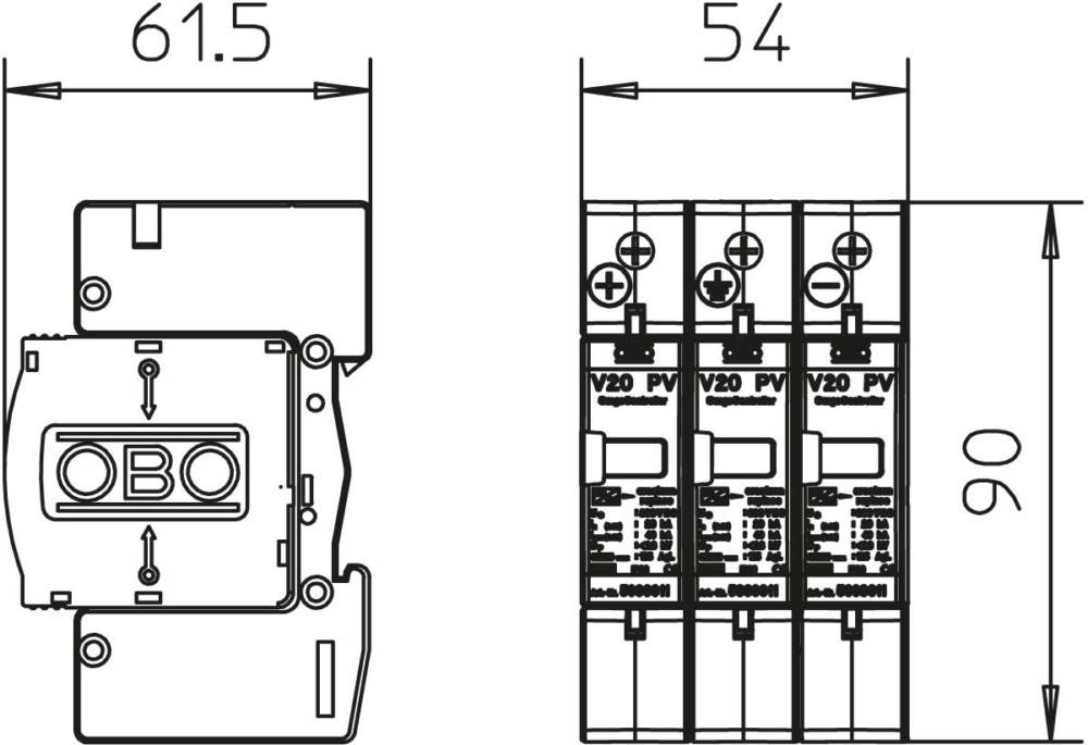 PV-UEberspannungsableiter V20-C3PH-600 SurgeController 3polig Typ2 (5094605)-1