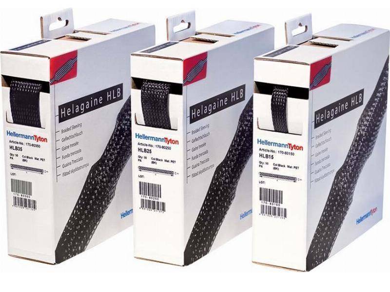 Hellermann Tyton 170-80250 - Schwarz - Polyester - -50 - 150 °C - ELV compiliant - 3 cm - 10 m (170-80250)