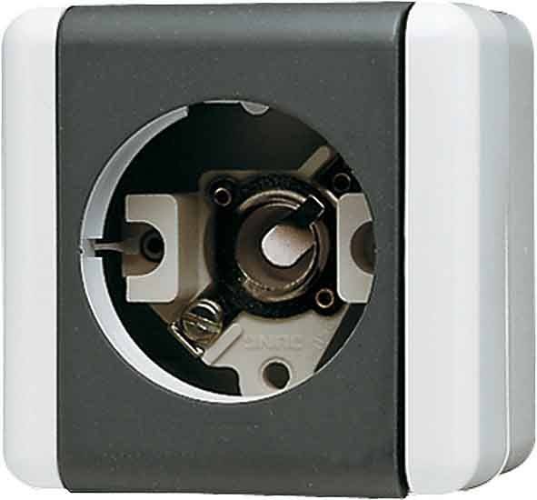 JUNG Lichtsignal ohne Haube 837-14W WG800 IP44 E14-Gewinde 837-14W (837-14W)-1