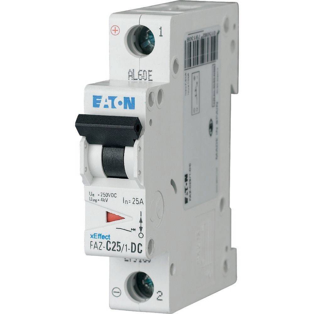 Interruttore magnetotermico EATON FAZ-C6/1-DC-2