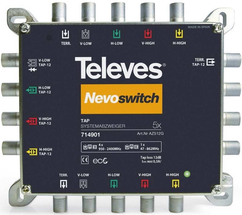 Abzweiger 5f. Guß 12 dB Nevo AZS512G (AZS512G)-0