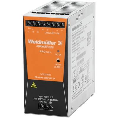 Weidmüller PRO MAX 240W 24V 10A Alimentatore per guida DIN 24 V/DC