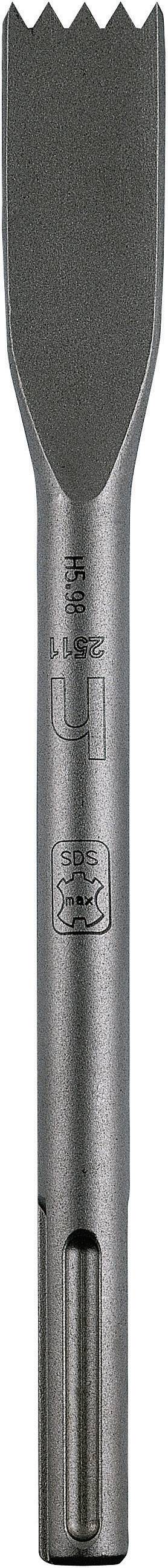 Uno scalpello con attacco SDS, idoneo per la lavorazione di calcestruzzo e pietra. Design lungo e robusto per tagli precisi.