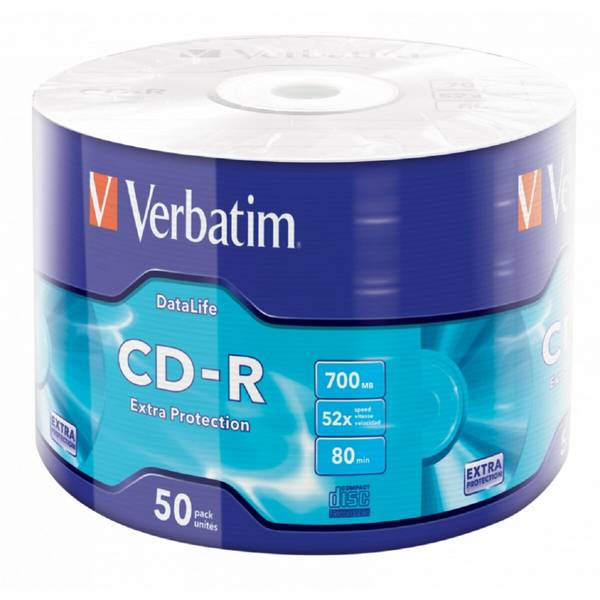 Verbatim CD-R 700MB 52x Extra Protection - 50 supporti per un backup affidabile dei dati
