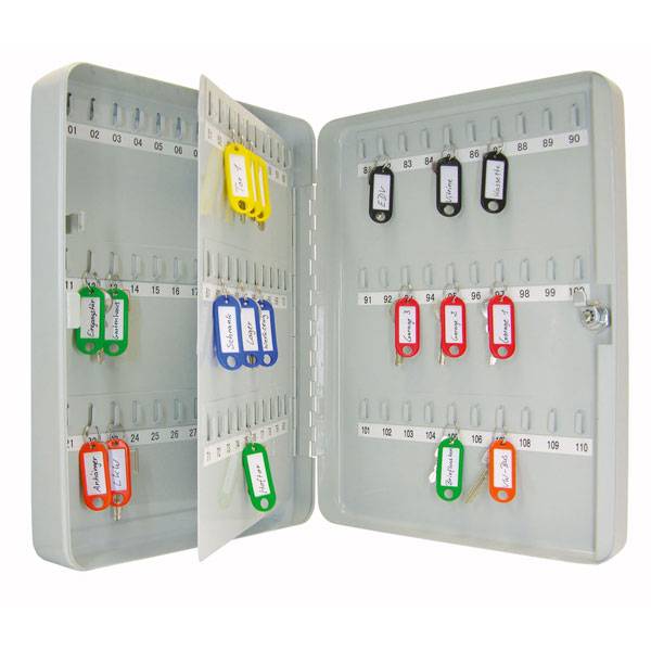 Cassetta portachiavi WEDO con serratura di sicurezza 110 grigio chiaro-0