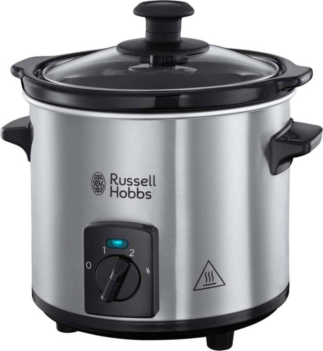 Russell Hobbs Compact Home Slow cooker 2liter BÃ¸rstet rustfrit stÃ¥l/sort-0