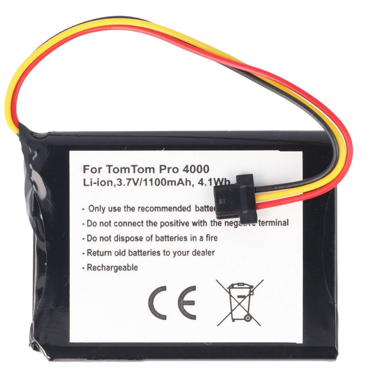 TOMTOM XXL, batteria PRO 4000 1100 mAh come una batteria replica di AccuCell-4