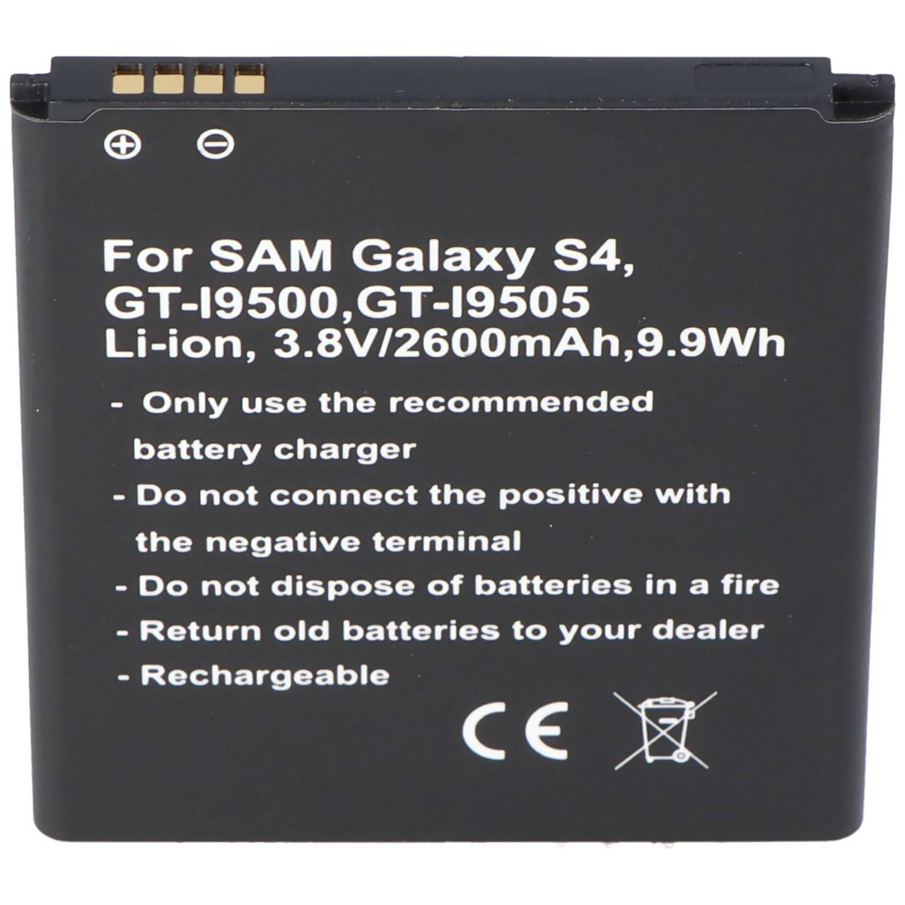 Batteria replica adatta per Samsung Galaxy S4 Batteria Galaxy S4 Active, Samsung Galaxy S4 LTE+, Samsung GT-I9295,...-0