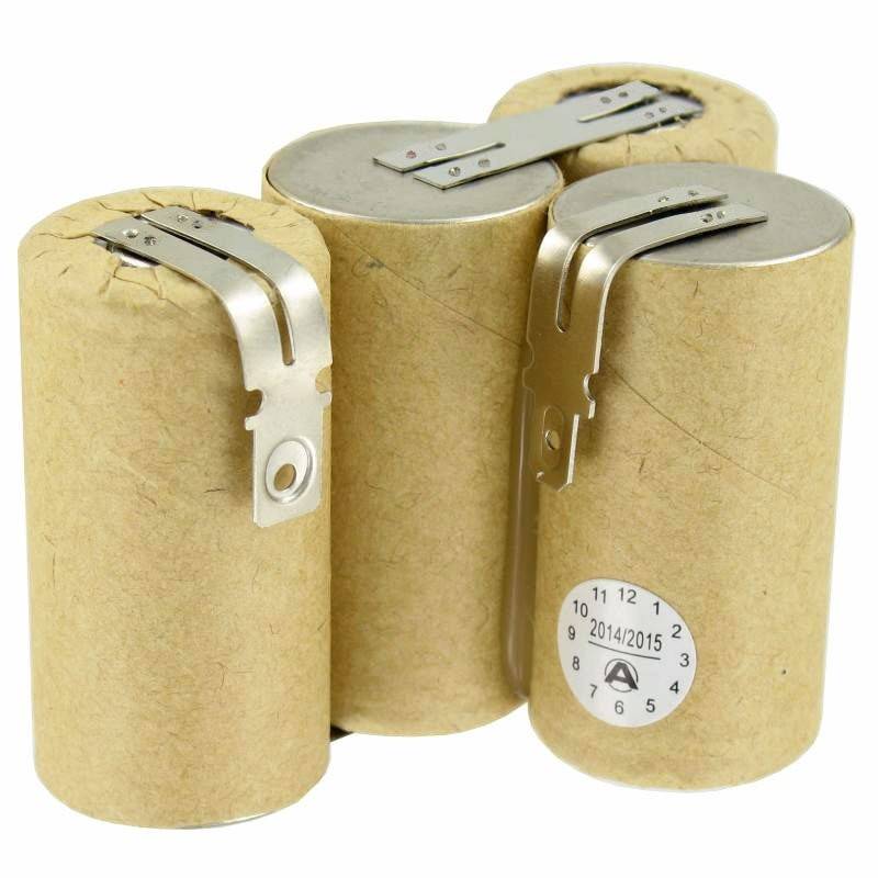 vileda AS-193E9A batteria NiCd 4,8 volt con Faston 6,3mm e contatto 4,8mm-1