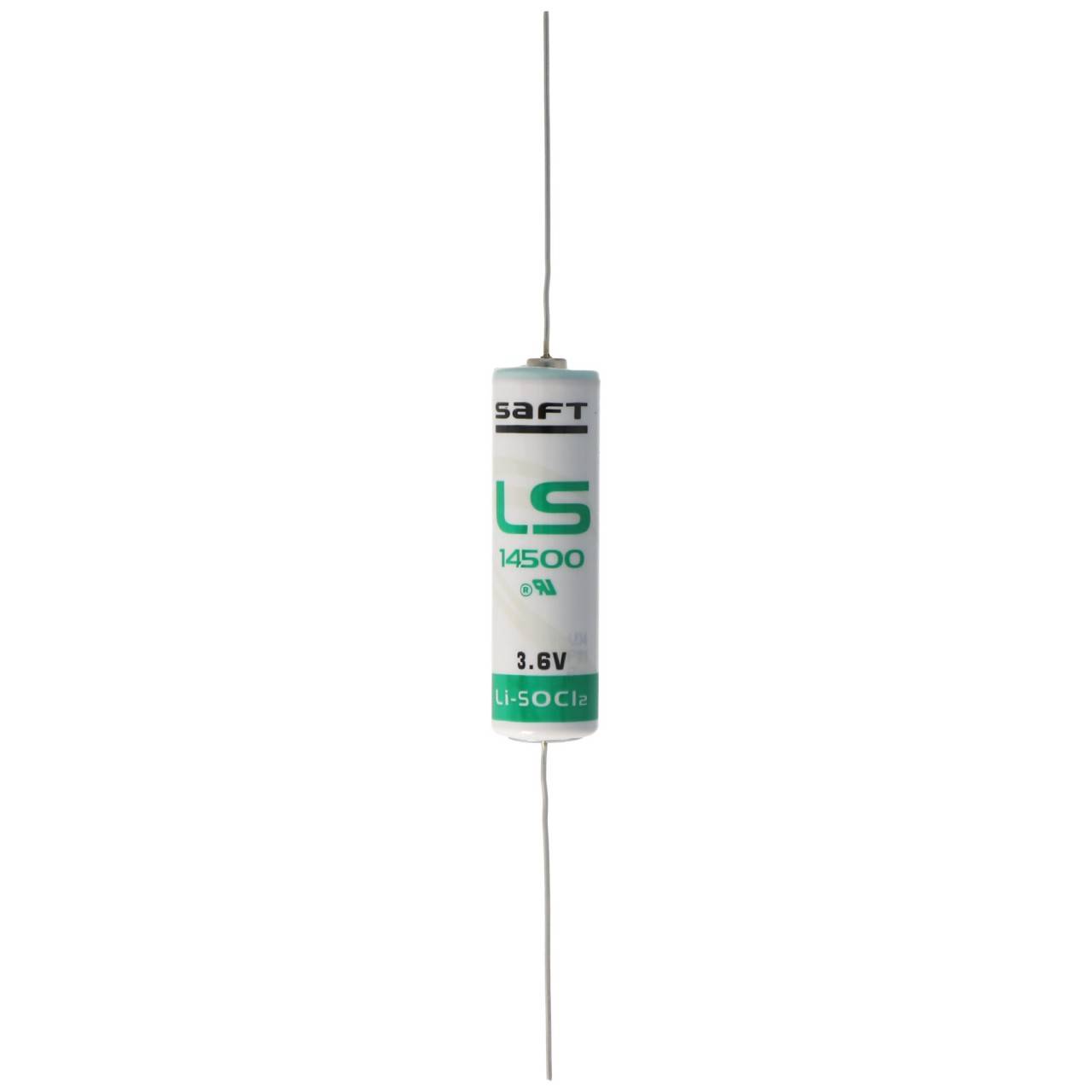 Batteria al litio SAFT LS14500CNA con connessione a filo assiale-0