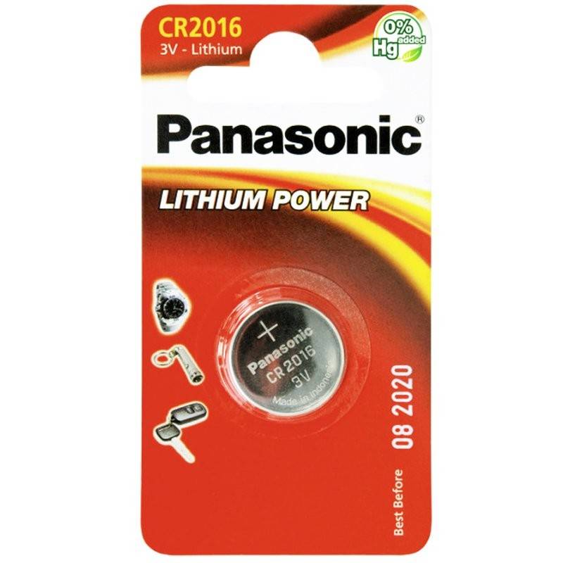 Batteria al litio Panasonic CR2016 Confezione da 1 Panasonic IEC CR2016-0