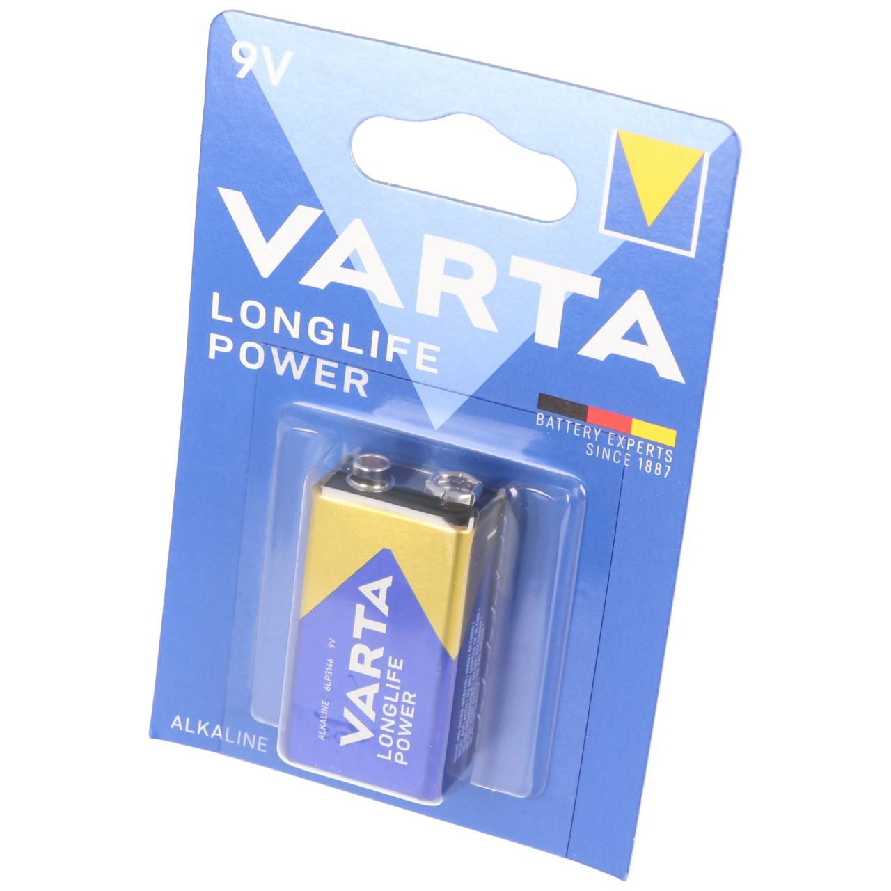 Batteria Varta 9V E-Block 4922 Longlife Power (ex High Energy) 1 blister da 10-0