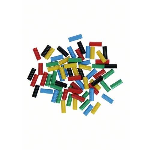 Bastoncini adesivi caldi bosch miscela di colori ghuey rosso, giallo, blu, nero, verde-0