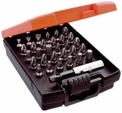 Wiha 26252 26252 Kit inserti 11 parti Taglio, Croce Phillips, Croce Pozidriv, Brugola interna, TORX interno