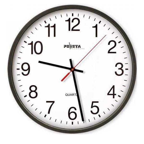 Orologi da parete PEWETA Orologio da parete Peweta nero 25 cm nero