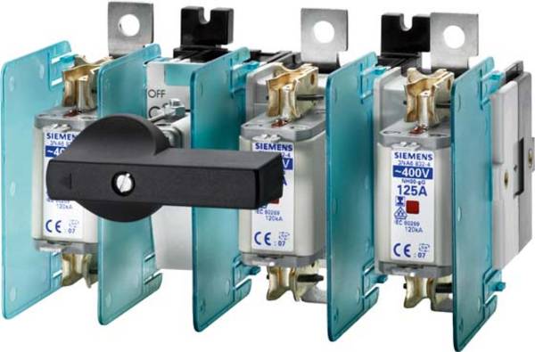 Interruttore di sezionamento con fusibile in nuovo design Iu=250A, Ue=690V, a 3 poli per fusibile