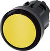 Siemens 3SU10000AB300AA0 3SU1000-0AB30-0AA0 Pulsante Anello frontale in plastica, rotondo Pulsante Nero, Giallo 1 pz.