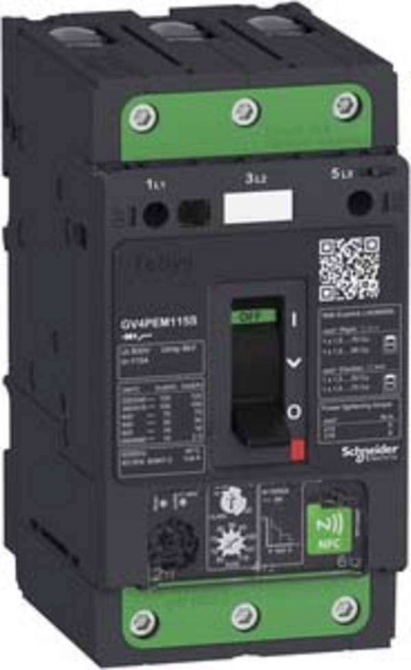 Interruttore di protezione del motore NFC Multi. TeSys GV4 - 25A 3P 100kA - EvLink - Leva basculante