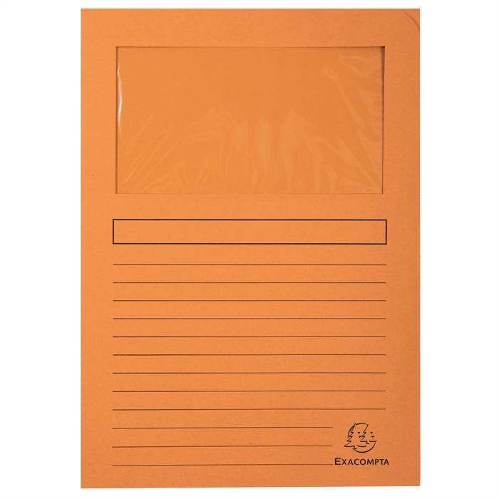 Exacompta Cartellina con buste trasparenti 50104E DIN A4 Arancione puro 1 pz.-0