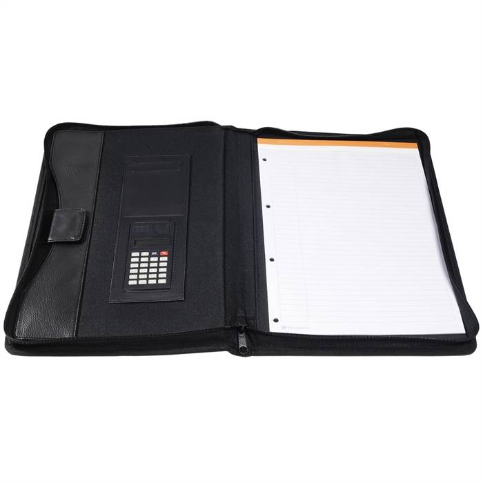 Conferenziere con calcolatrice Exawallet - PPL - 26,5x34 cm - nero - Exacompta-2