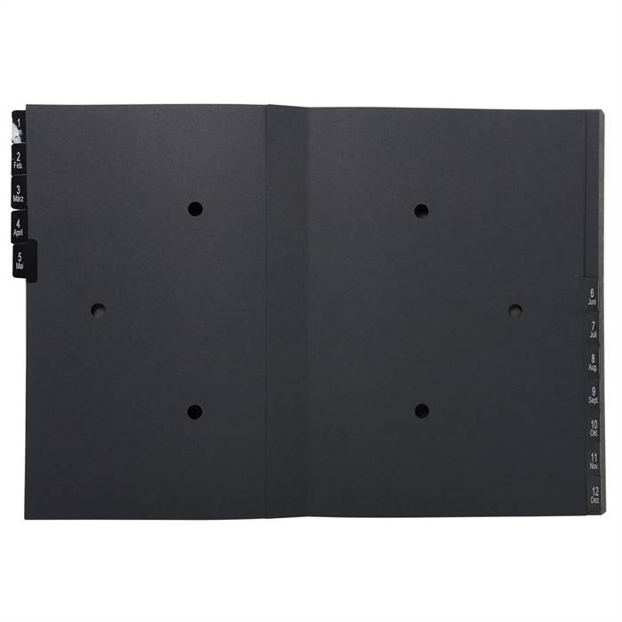 Classificatore numerico 1/12 Ordonator - 25x33 cm - nero - Exacompta-1