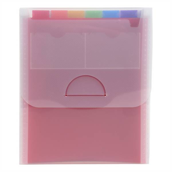 Classificatore valigetta verticale cristallo - 25,5x30,5cm - 6 tasche - PPL - Exacompta