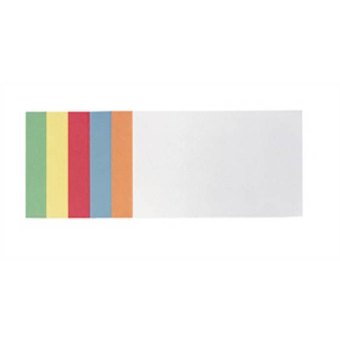 FRANKEN Moderationskarte, selbstklebend, 98 x 149 mm sortiert in den Farben: weiß, hellblau, rot, gelb, orange - 1 Stück-0