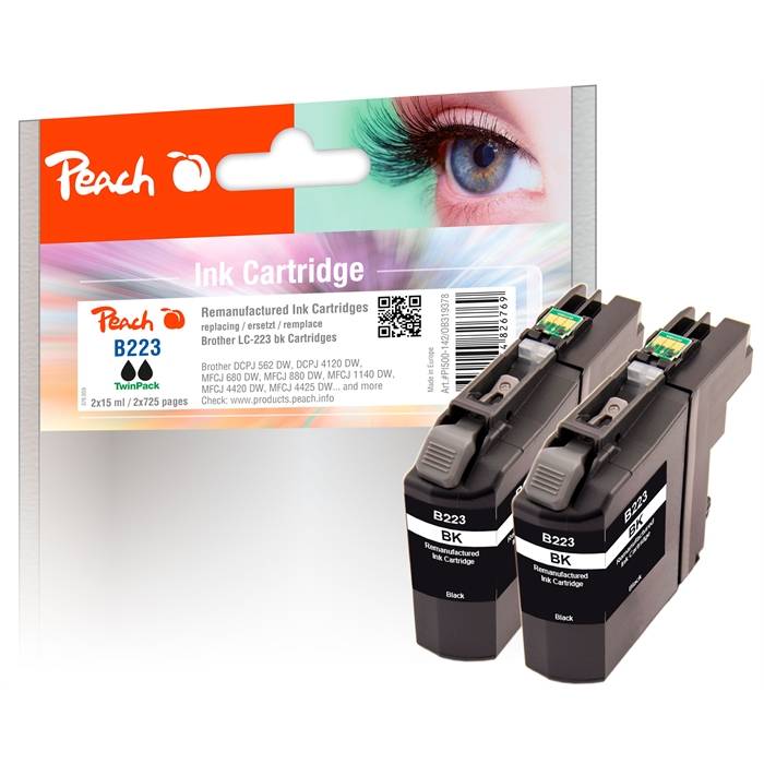 Peach PI500-142 Compatibile Nero Brother Multi pack Brother DCPJ 562 DW Brother DCPJ 4120 DW Brother MFCJ 480 PI500-142-0