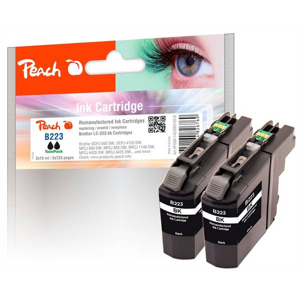 Peach PI500-142 Compatibile Nero Brother Multi pack Brother DCPJ 562 DW Brother DCPJ 4120 DW Brother MFCJ 480 PI500-142