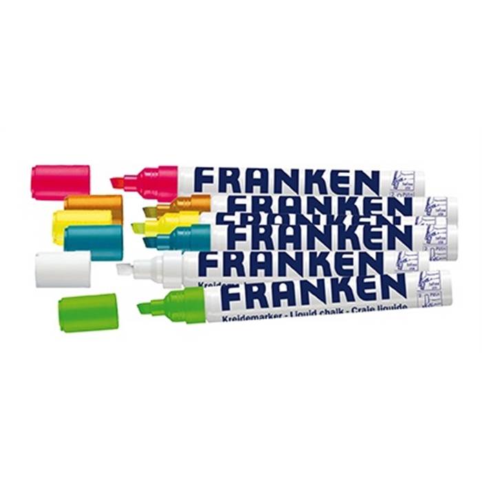 FRANKEN ZKM97 Kreidemarker farbsortiert, 6 Stück (SK4PTE03)-0