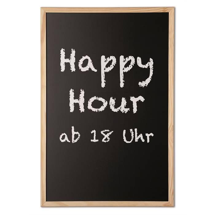 MAUL Kreidetafel mit Holzrahmen (B)900 x (H)600 mm beschrift- und trocken abwischbar, Hartfaserplatte - 1 Stück (25261 7-1