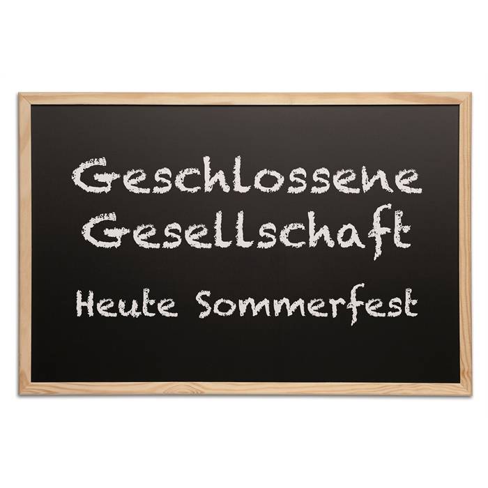 MAUL Kreidetafel mit Holzrahmen (B)900 x (H)600 mm beschrift- und trocken abwischbar, Hartfaserplatte - 1 Stück (25261 7-2