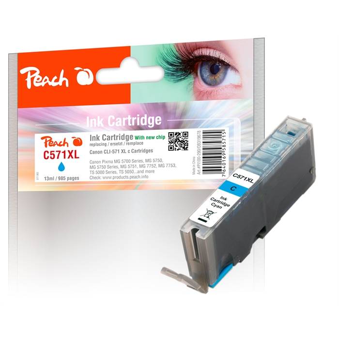 Peach 319678 Ciano Canon Canon Pixma MG 5700 Canon Pixma MG 5750 Canon Pixma MG 5750 Canon Pixma MG 5751 Canon 319678-0