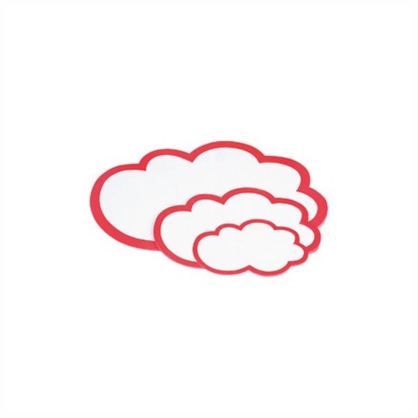 Carte di moderazione magnetoplan 43,0 x 26,5 cm bianco/rosso