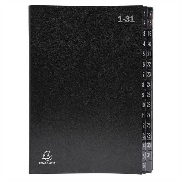 Classificatore numerico 1/31 Ordonator - 25x33 cm - nero - Exacompta