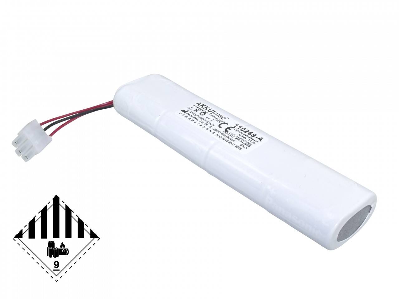 Batteria al litio adatta per defibrillatore Welch Allyn AED10 - tipo 001852-0