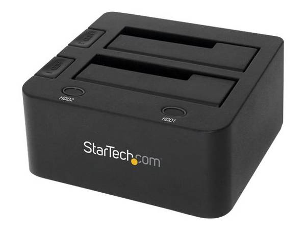 StarTech.com Docking Station USB 3.0 per doppio Hard Disk SSD / SATA da 2.5" / 3.5" con UASP SDOCK2U33