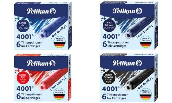 Cartuccia d'inchiostro Pelikan 301705 4001 Tp6 Turchese, 6 cartucce-0