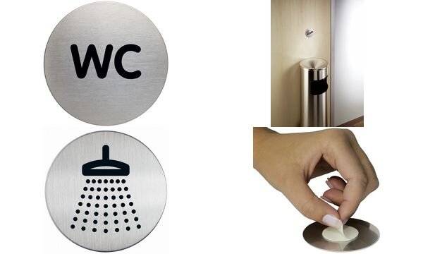 WC con pittogramma DURABLE 8,3 cm-2