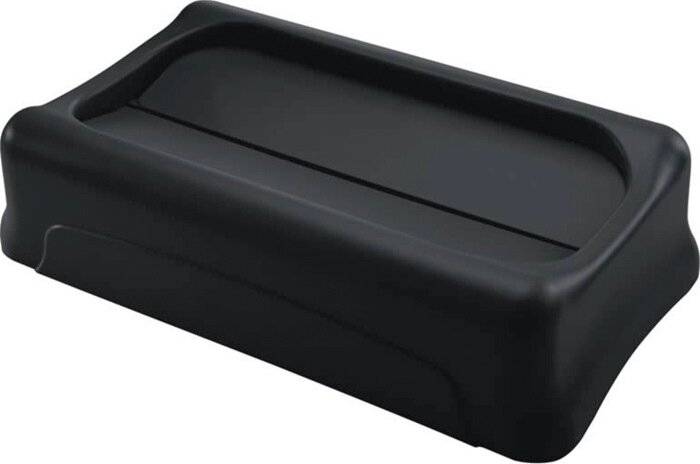 Rubbermaid 0086876186406 Coperchio girevole Polietilene (L x L x A) 521 cm x 374 mm x 212 mm Nero 1 pz.-2