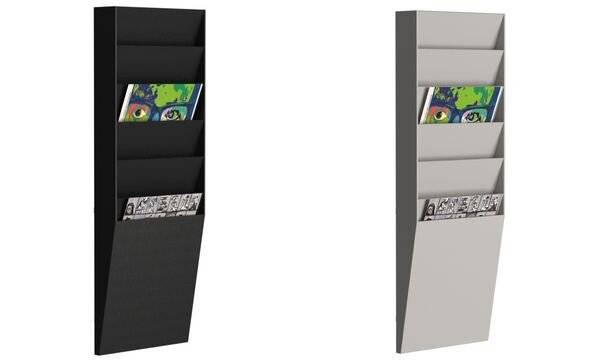 Paperflow porta documenti Wall Organizer - 6 scomparti verticali - A4 - grigio-2