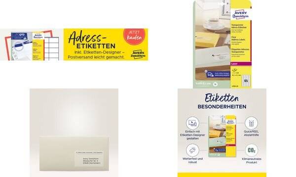 L7560-25 Adress-Etiketten (63,5 x 38,1mm)