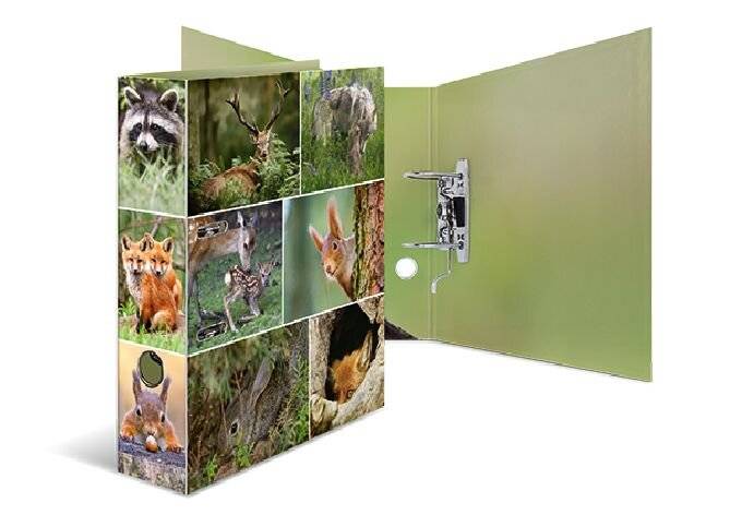 HERMA Motivordner "Animals", DIN A4, Waldtiere Rückenbreite: 70 mm, aus stabilem Karton, bedruckter - 1 Stück (7202)-5