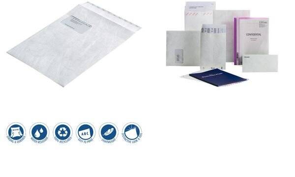 Buste postali BONG Buste postali Tyvek C4 M.F Hv DIN C4 bianco