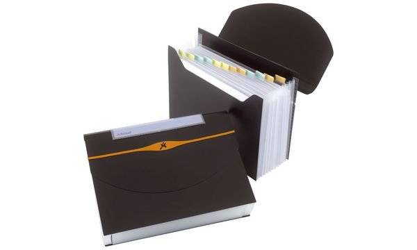 Rexel Optima Fächermappe mit 13 Fächern - schwarz - Schwarz - Polypropylene (PP) - A4 - China (2102483)