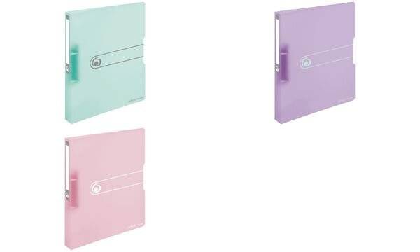 Raccoglitore ad anelli Herlitz a 2 anelli DIN A4 3,8 cm viola-trasparente-0