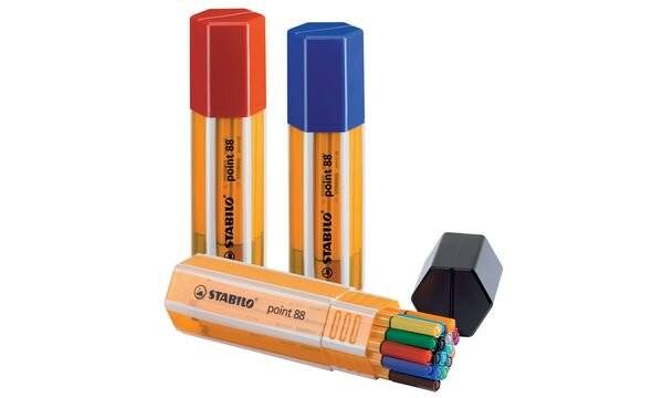 Stabilito 88 Big Point Fineliner 0,4 mm colorato - Set 20S