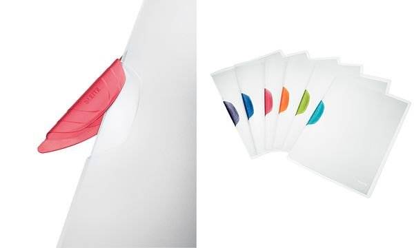 Leitz ColorClip Magic - red cartellina con fermafoglio Polipropilene (PP)-0