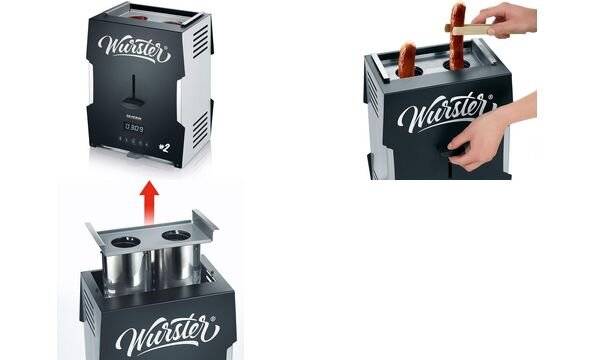 Severin Wurster WT 5005 - Nero - Grigio - LED - Pulsante - Striscia - 5 min - 2000 W - 220 - 240 V (5005)-5
