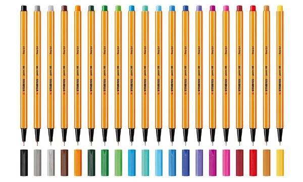 STABILO 88/054 155858 Pennarello punta fine Arancione Neon 0.4 mm 1 pz.-1